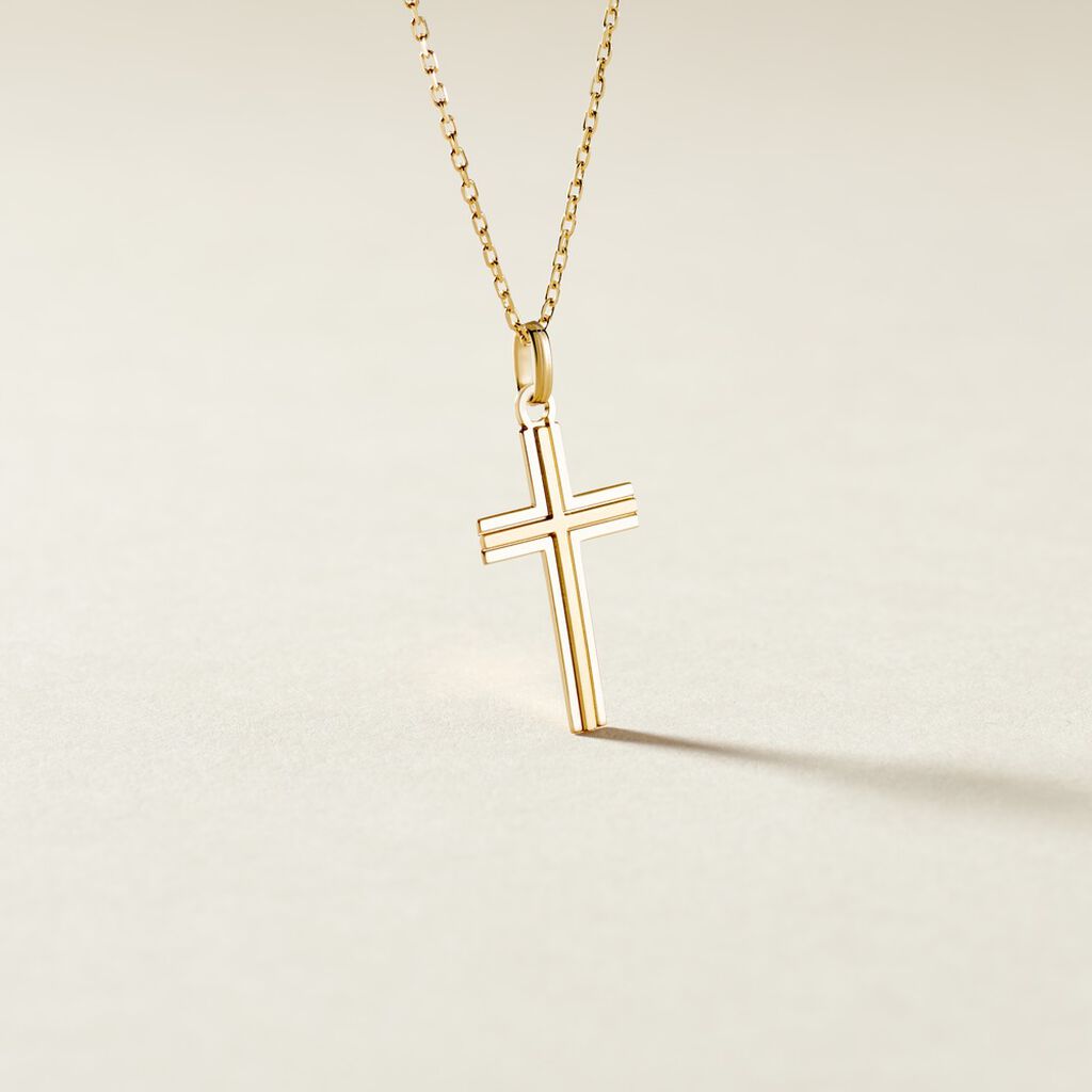 Pendentif Alyssa Croix Or Jaune