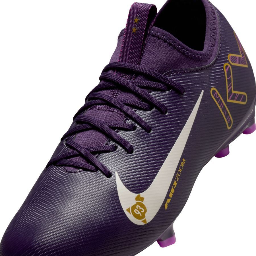 Nike Air Zoom Mercurial Vapor 16 Academy MG Mbappé Personal Edition - Violet/Blanc Enfant