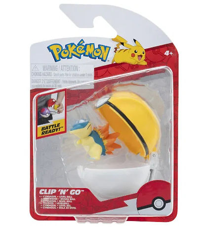 Pokémon Figur - Clip 'N' Go - Feurigel m. Levelball