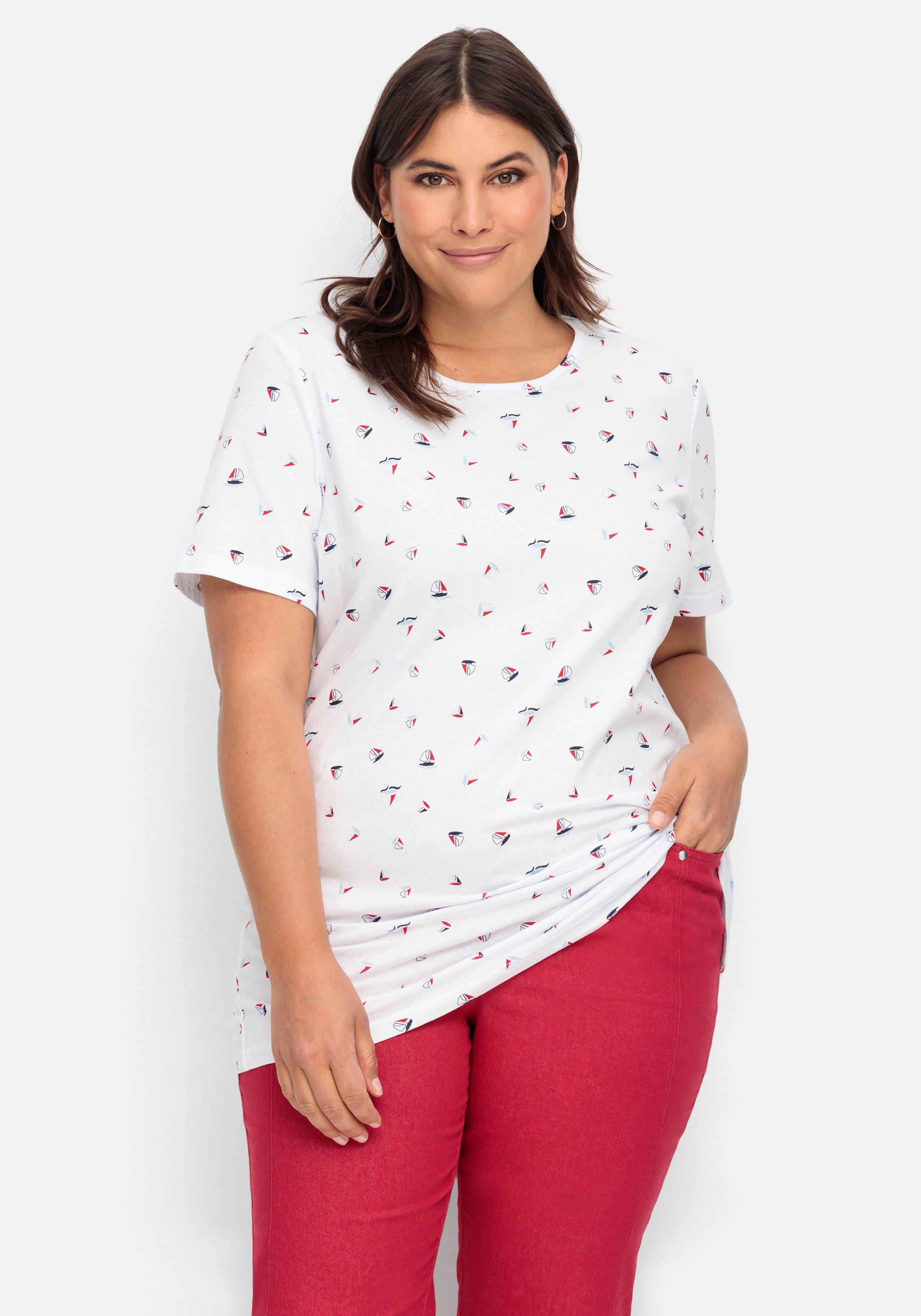 Shirt mit Minimal-Alloverprint