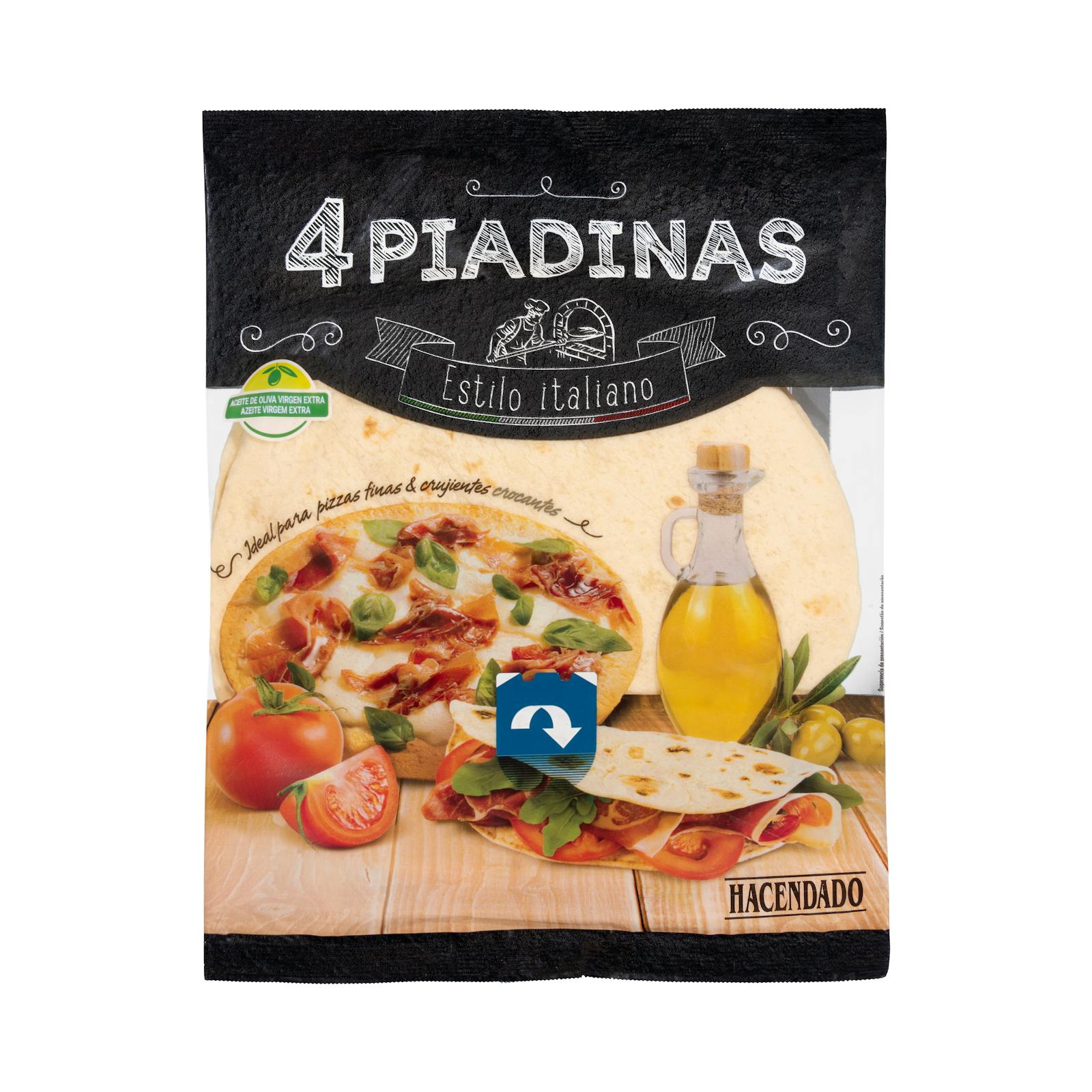 Piadinas au pain à l'italienne Hacendado