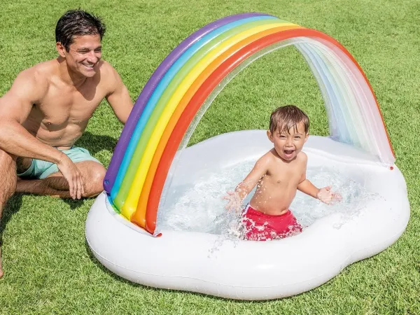 Intex Regnbuesky Babypool, 82L, 142x119x84 cm