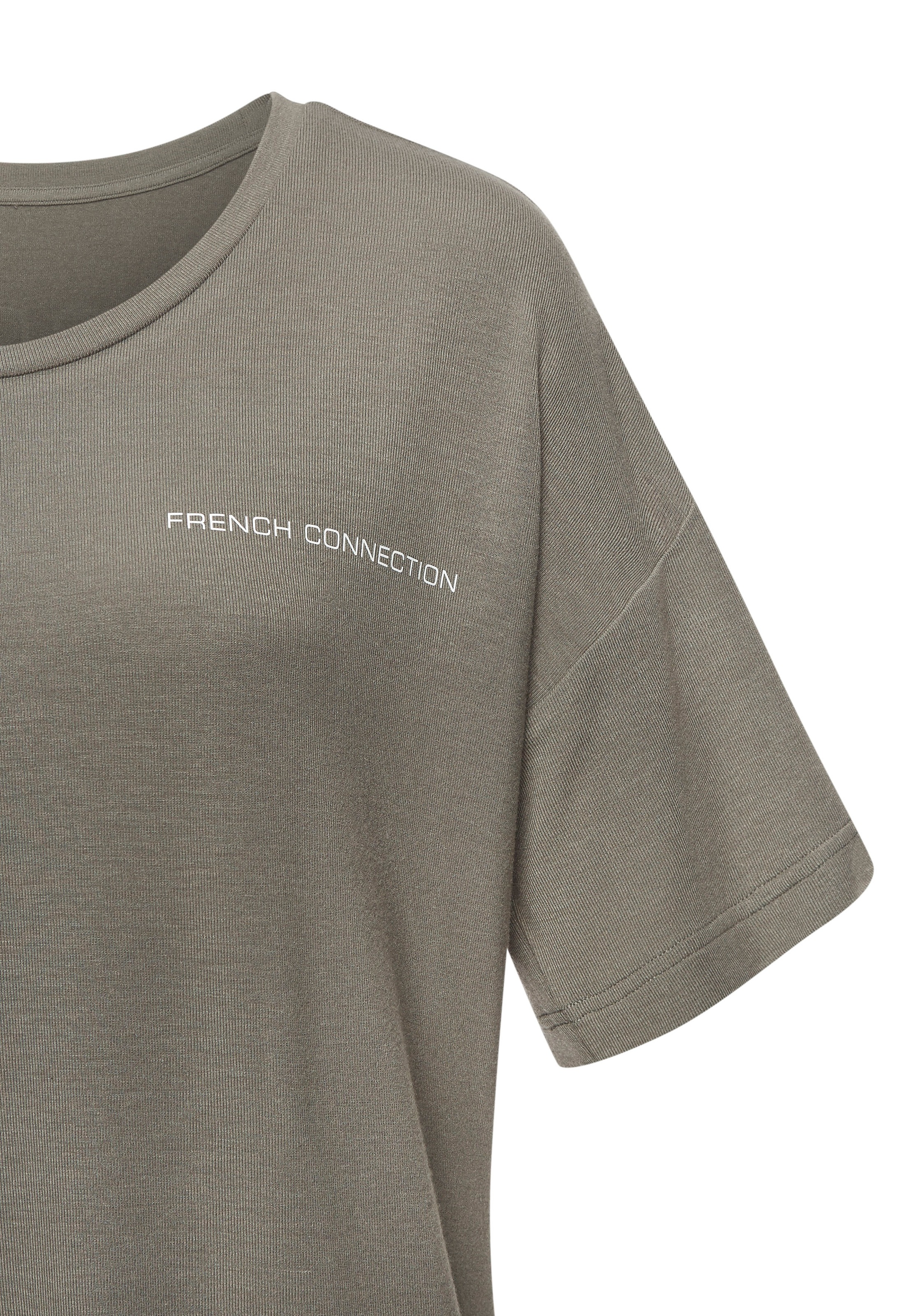 French Connection Nachthemd mit grossem Logoprint auf dem Rücken