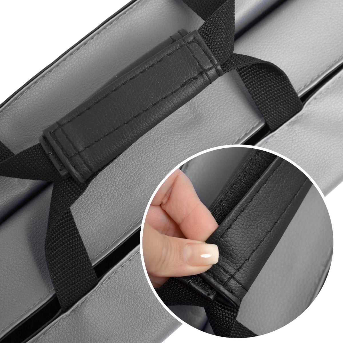 180x60 Opvouwbare Gymnastiekmat - 5cm Dikke Oefenmat Grijs Zwart