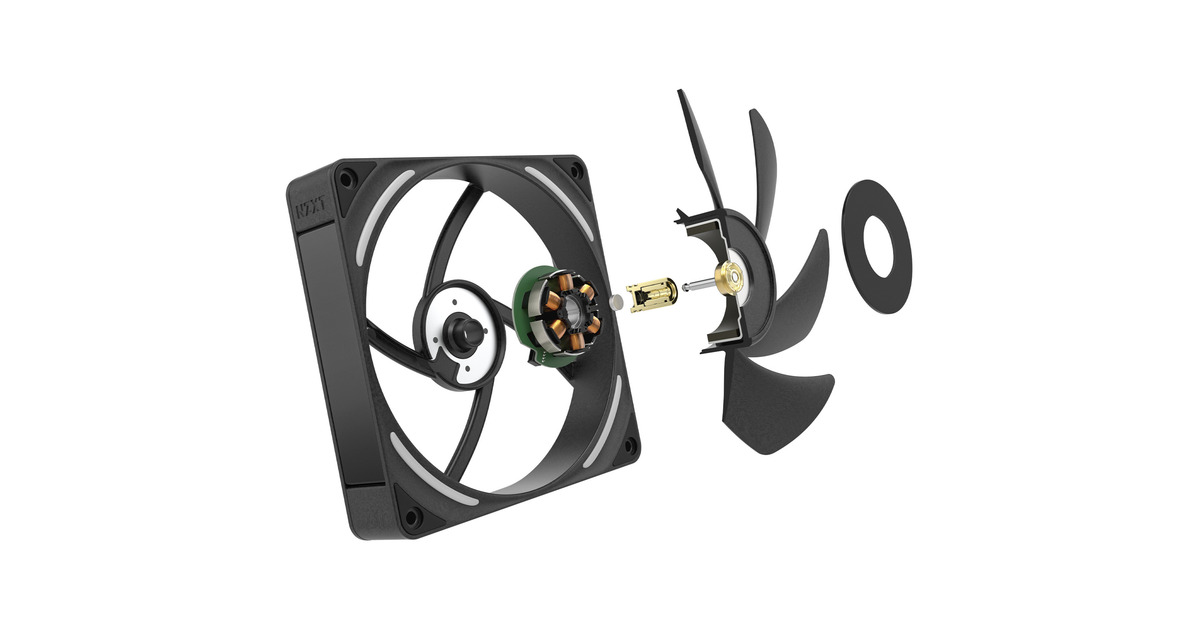 NZXTF120X RGB case fan  (Zwart, 120 x 120 x 30 mm, PWM)