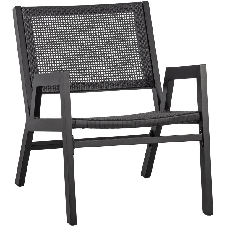 WOOOD Pem fauteuil zwart
