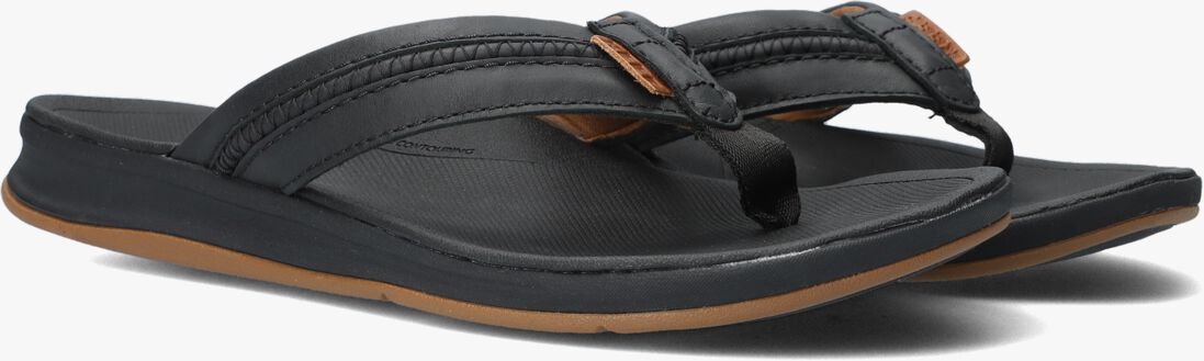 REEF zwarte reef slippers ortho coast