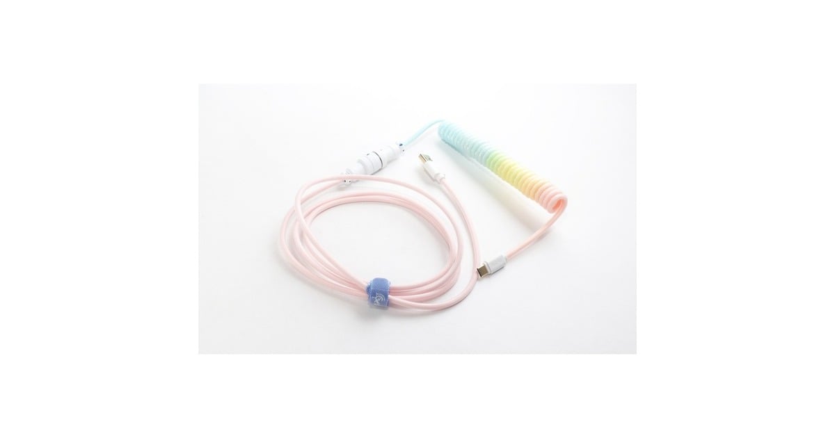 DuckyCoiled Cable V2 - Cotton Candy kabel