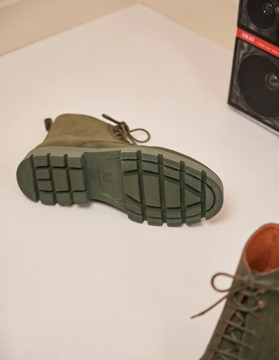 Bottines Théodore - Nubuck kaki