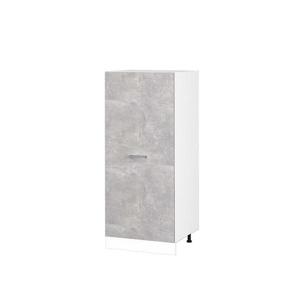 Vicco Backofenumbauschrank Küchenschrank Küchenzeile R-Line 60 cm Weiß Beton große Tür