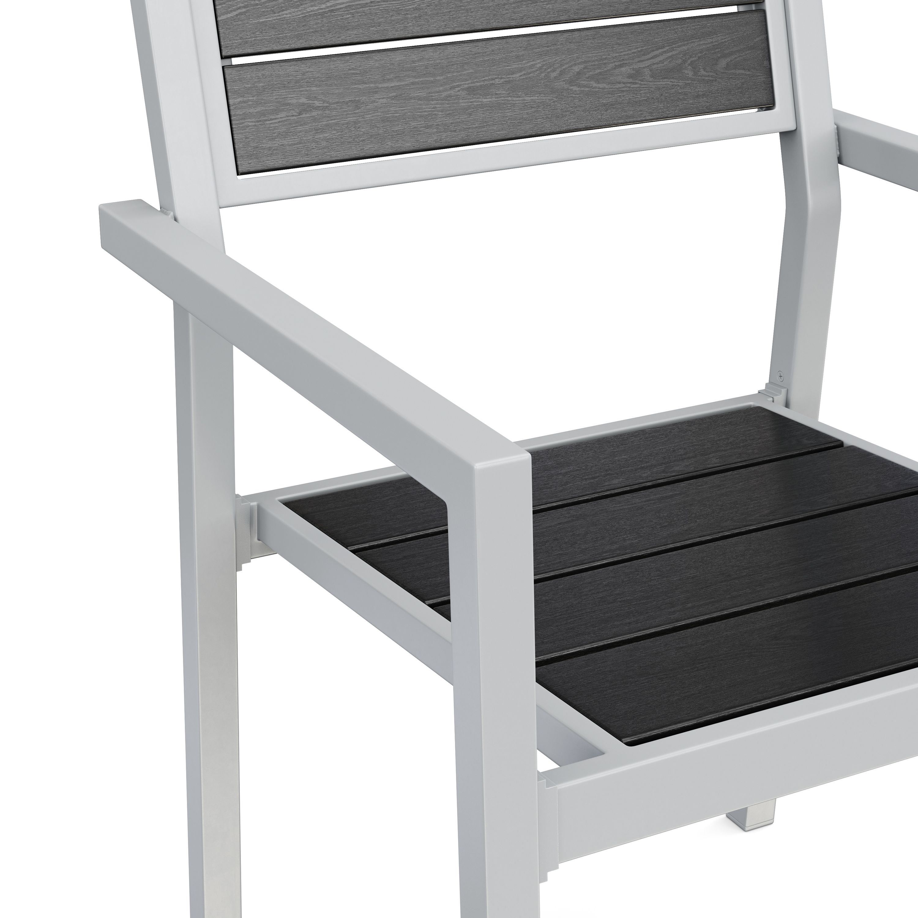 Gartenstuhl PELO 2er Set anthrazit