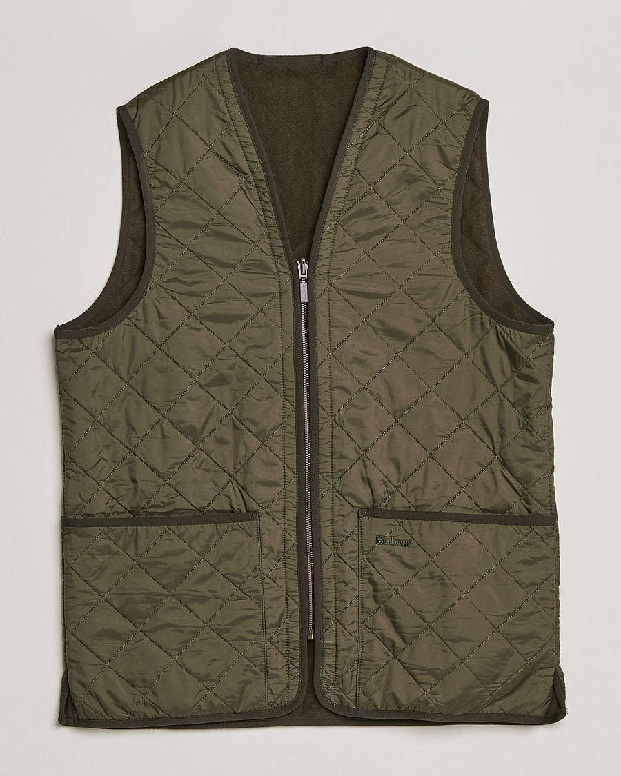 Barbour Lifestyle Quilt Waistcoat/Zip-In Liner Olive