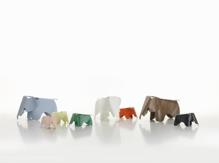 Vitra Eames Elephant RE olifant kinderstoel Red Orange