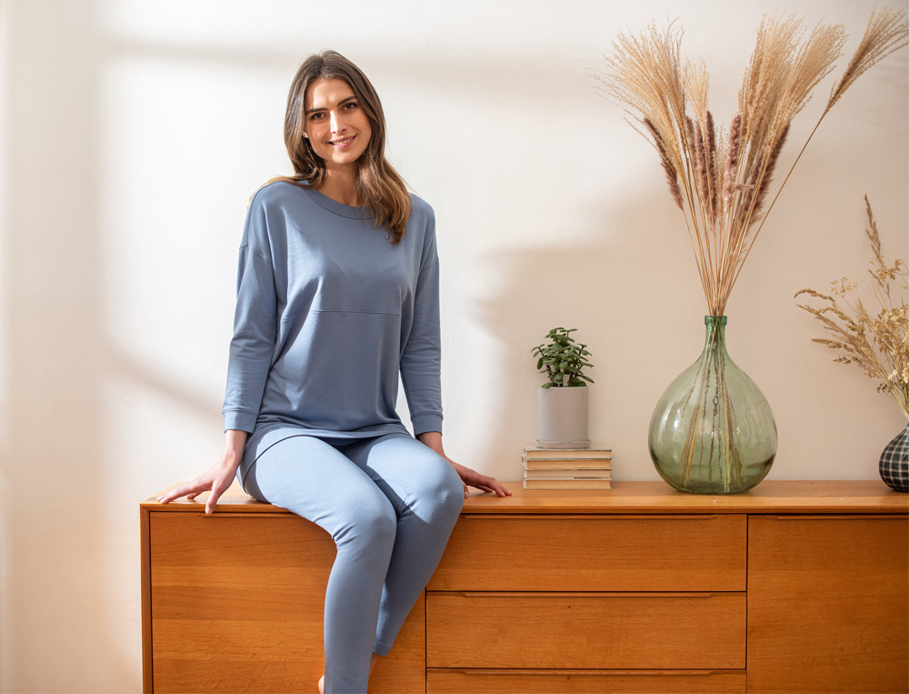Sweat long-Bleu de Kyoto