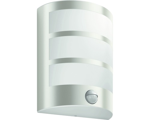 LED Sensor Buitenwandlamp 6W 600 lm 2700 K Python Roestvrij Staal
