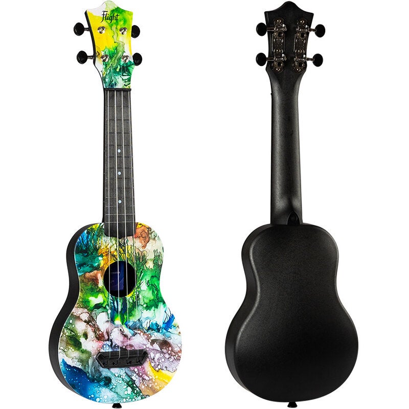 Flight Ultra Travel Series UTS-42 Underwater kunststof sopraan ukelele met hoes