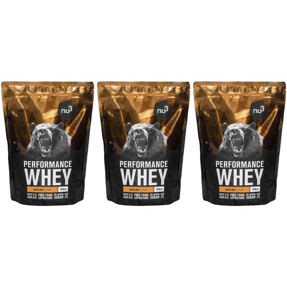 nu3 Performance Whey, Haselnuss – Proteinpulver