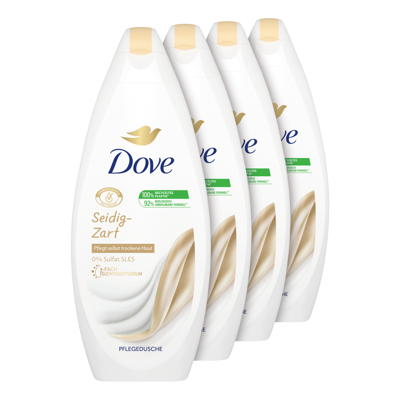 Dove Dusch Seidig Zart 4 x 250 ml