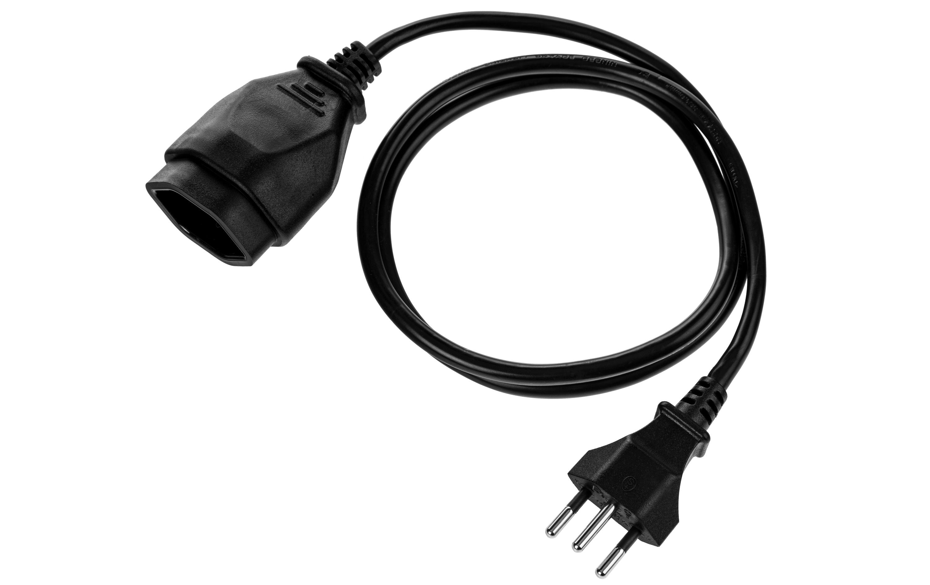 Verlängerungskabel T13-T12 1 m, 3 StückStromkabel H05 VV-F 3G1.00