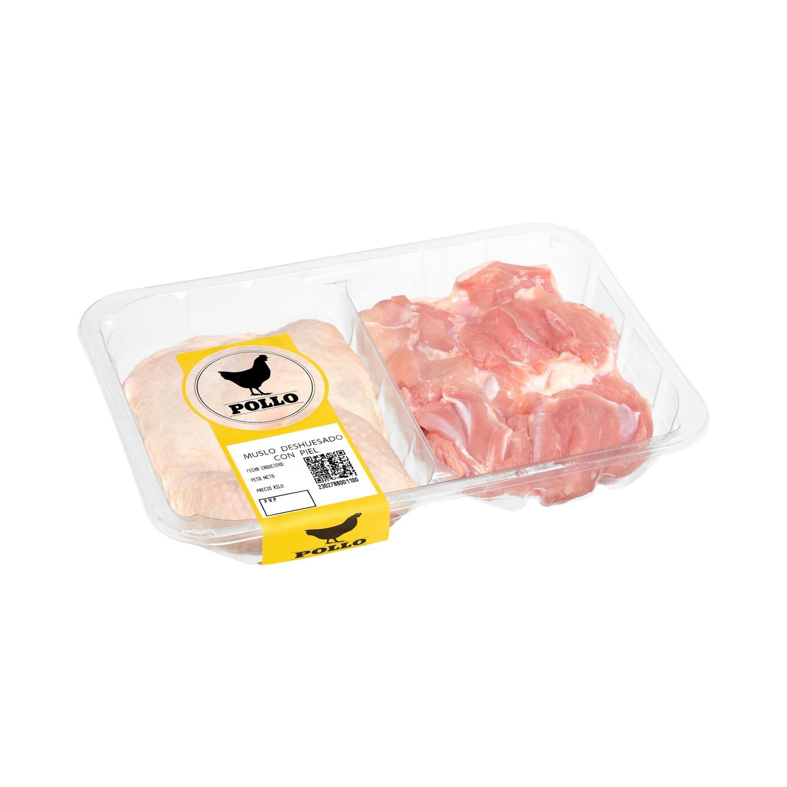 Cuisses de poulet désossées avec peau