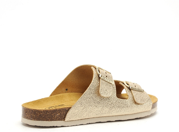 Plakton mules et sabots plats femme beta or