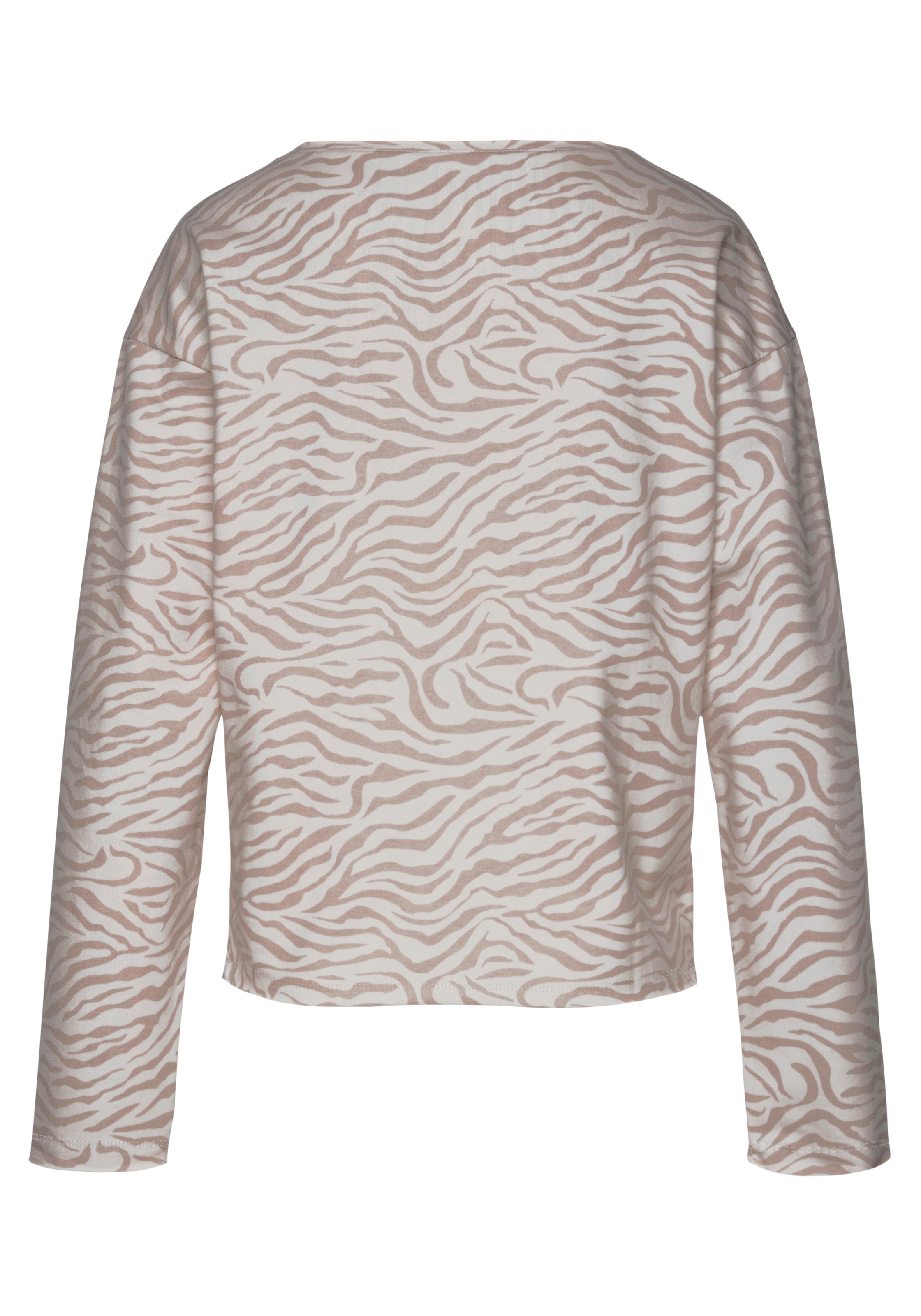 LASCANA Sweatshirt , Langarmshirt in locker sitzendem Schnitt, Loungewear