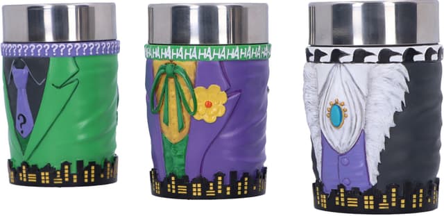 Nemesis Now Batman shotglas (3-pakke, Villains)
