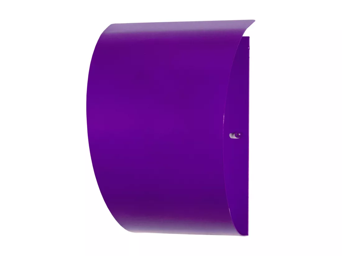 Applique tôle métal violet 11 cm.