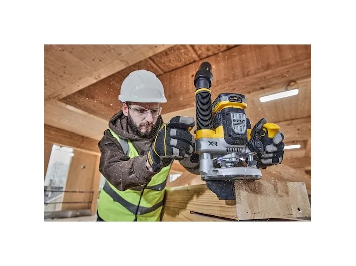 DeWALT DCW620H2-QW, Fod til justering af fræsedybde, Sort, Gul, 23000 rpm, 8 (5/16