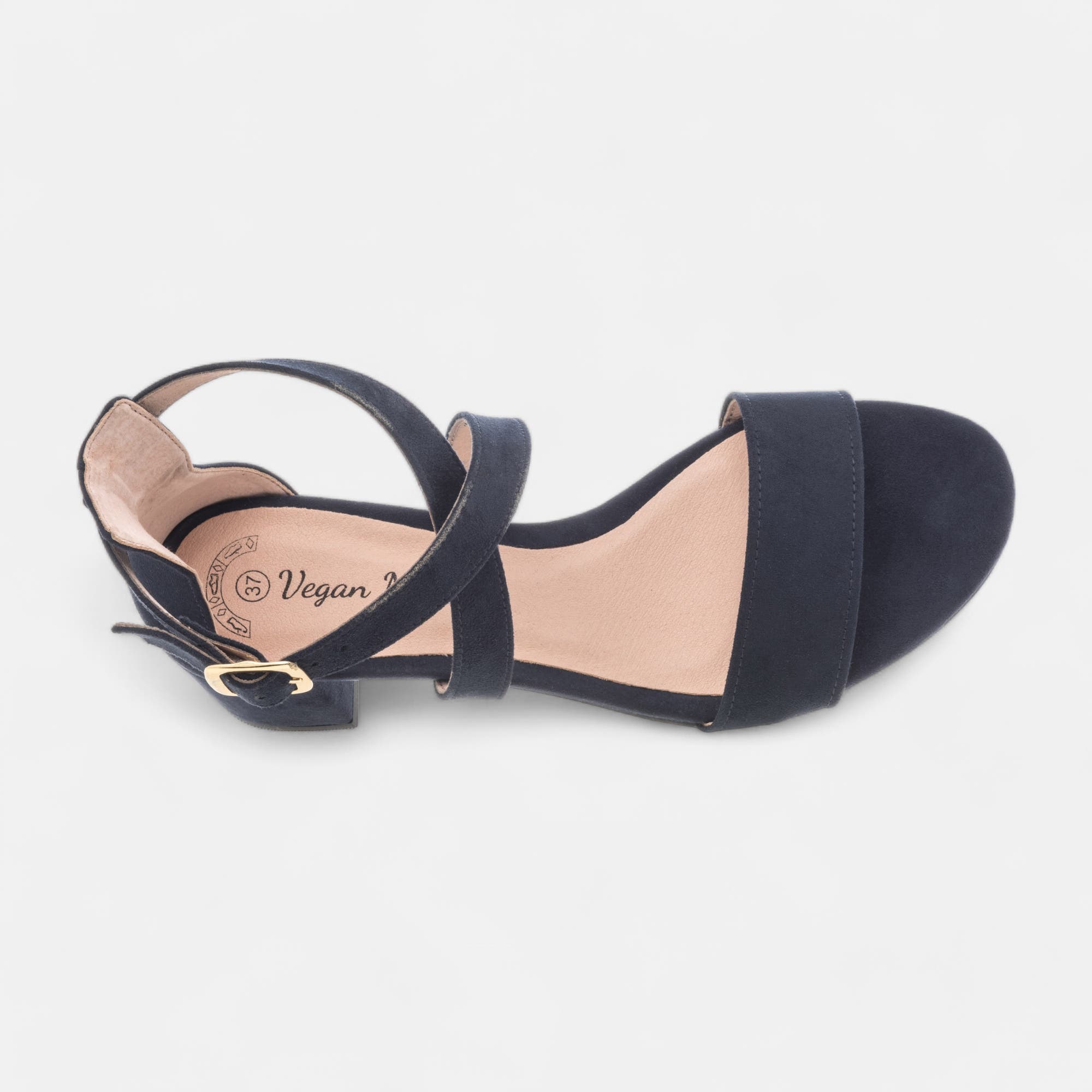 Nu-pieds à talon Femme bleu marine