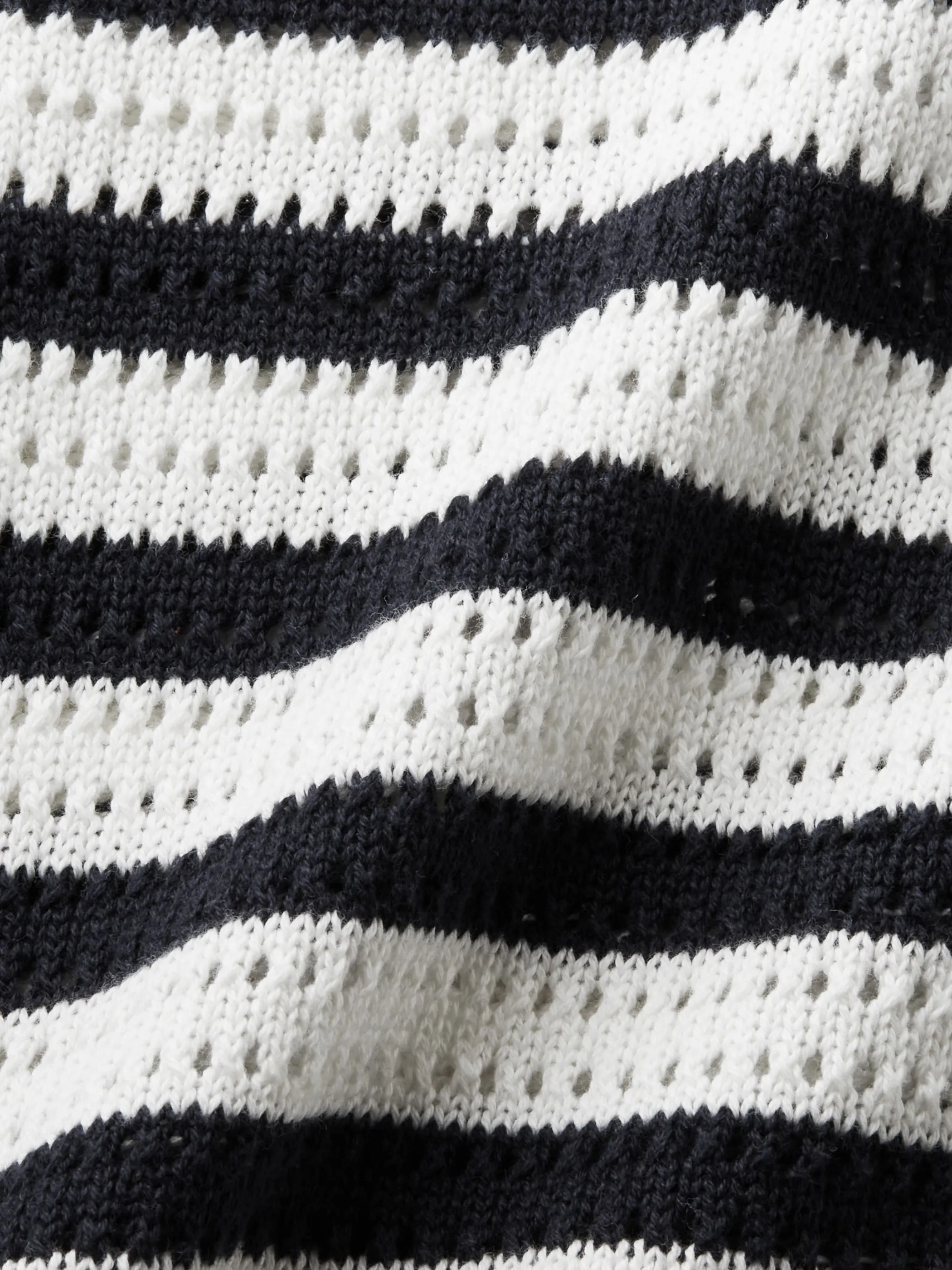 Damen Ringelpullover in durchschimmernder Optik