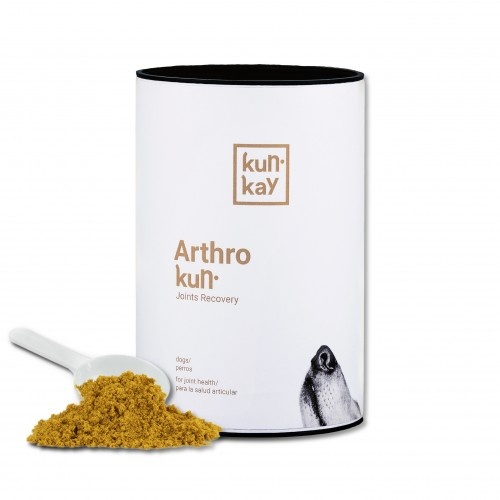 Suplemento Arthrokun para a saúde articular em cães.