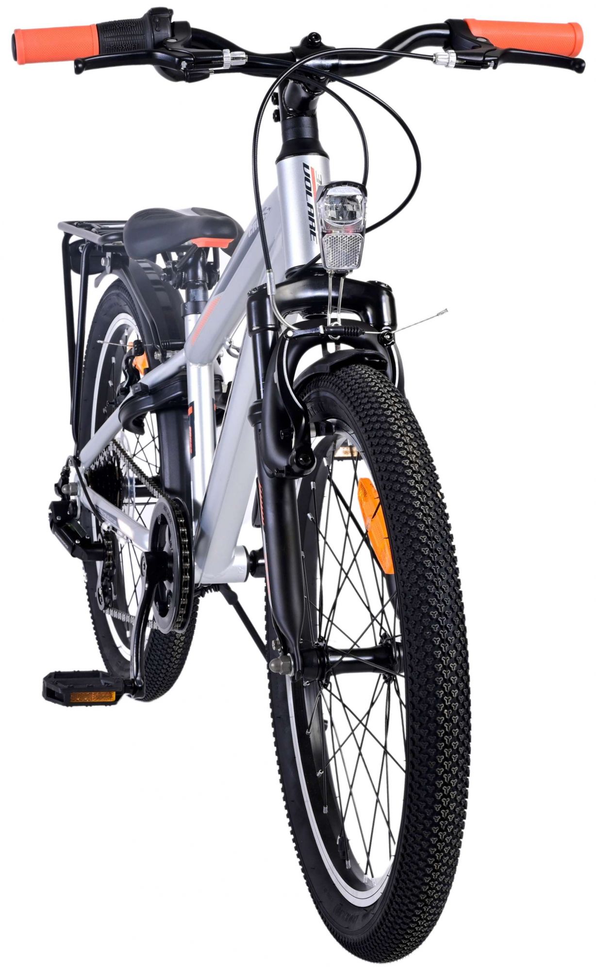 TPFSports Cross Kinderfahrrad - Jungen - 20 Zoll - Rücktritt + Handbremse - 6 Gänge - Silber