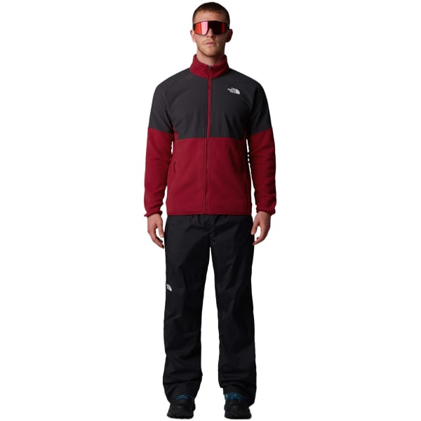 Sweat polaire randonnée THE NORTH FACE GLACIER HEAVYWEIGHT FULL ZIP GARNET RED/ASPHALT GREY