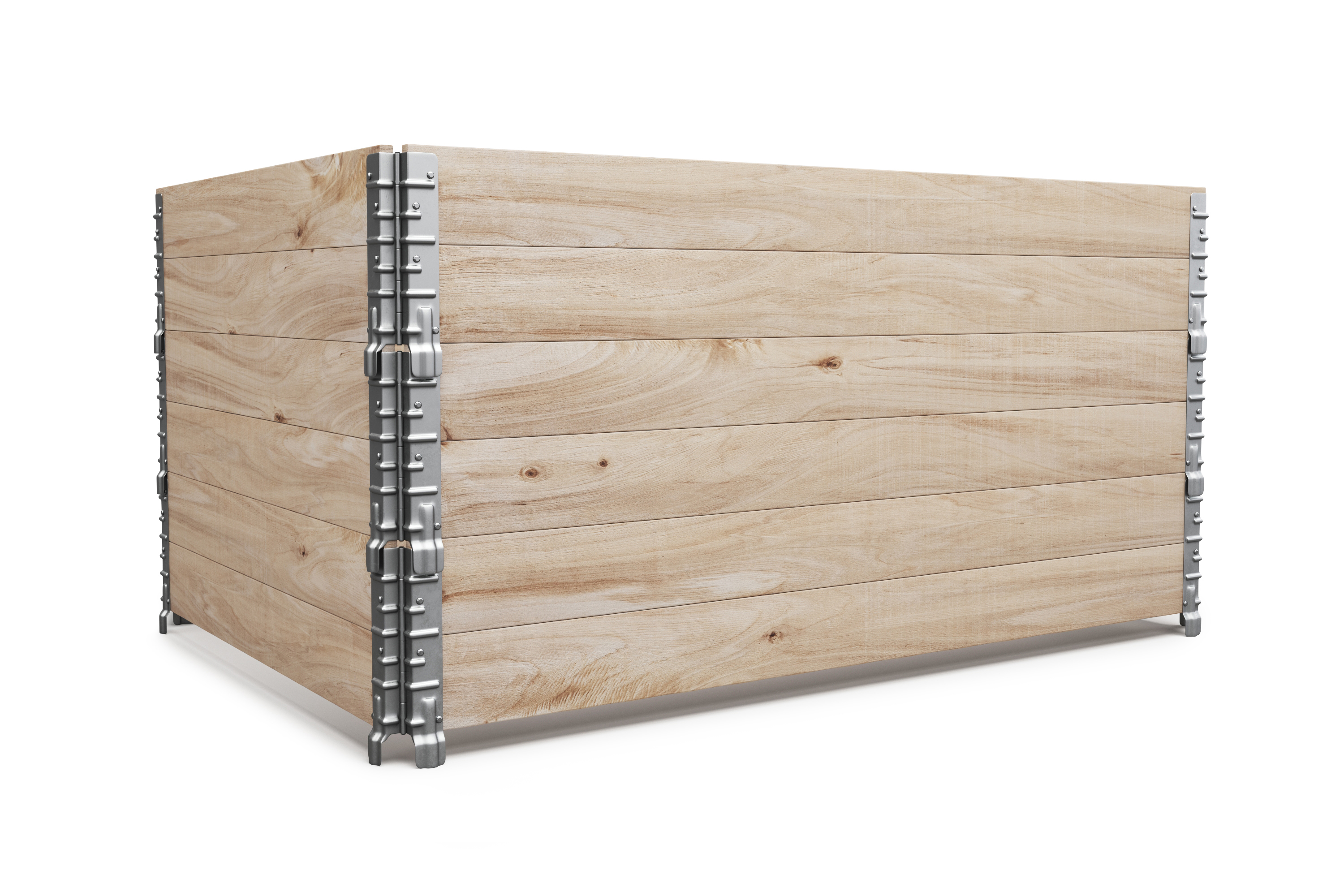 Faltrahmen für Hochbeet Holz 120 x 80 x 20 cm 3er Set