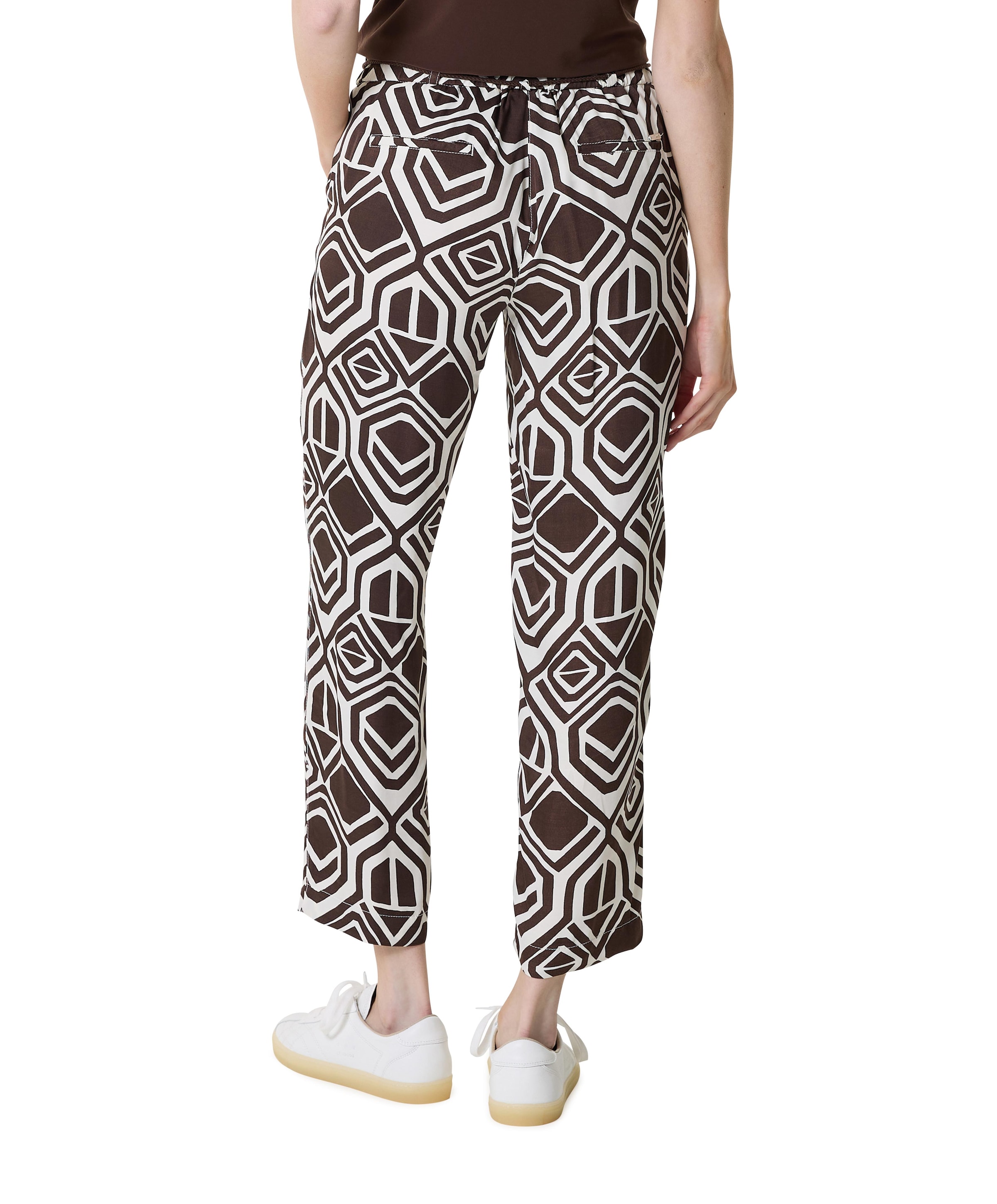 Toni Pia Wide Chic 7/8 dames broek bruin
