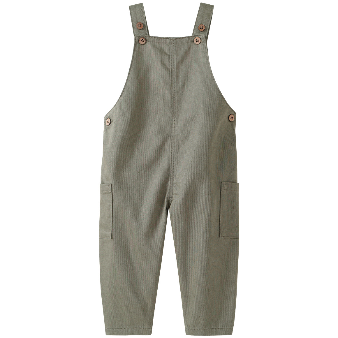 Topomini Pure Collection Kinder Latzhose mit seitlichen Taschen oliv