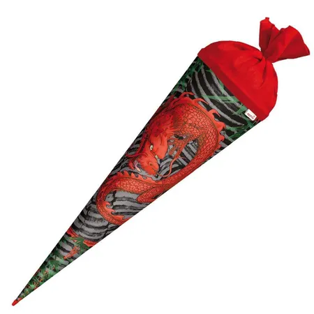 Roth Schultüte 70 cm und Glittereffekten Dragon