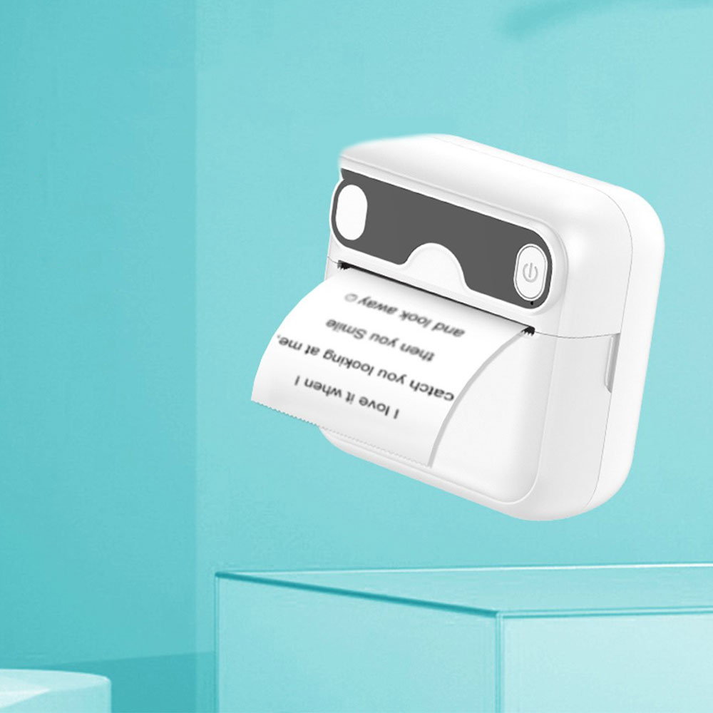 Tragbarer Sofortbild Smartphone Drucker für iOS/Android - Weiss
