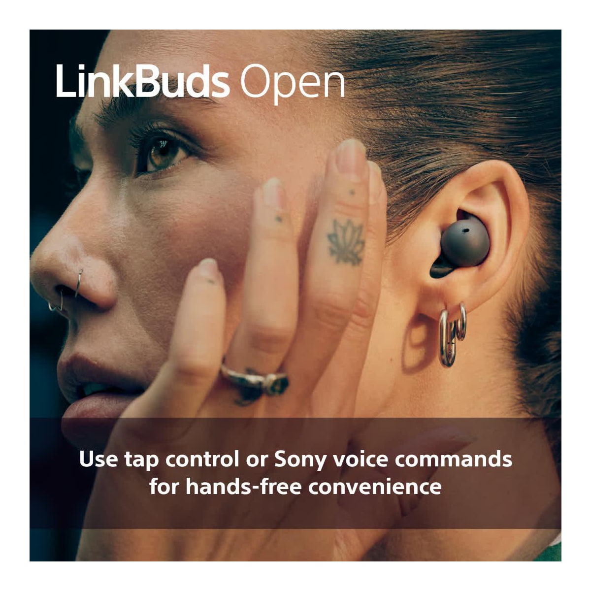 Sony LinkBuds Open helt trådløse in-ear hodetelefoner (lilla)