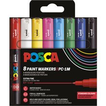 Marqueur à pigment PC-1MC, étui de 8, couleurs douces