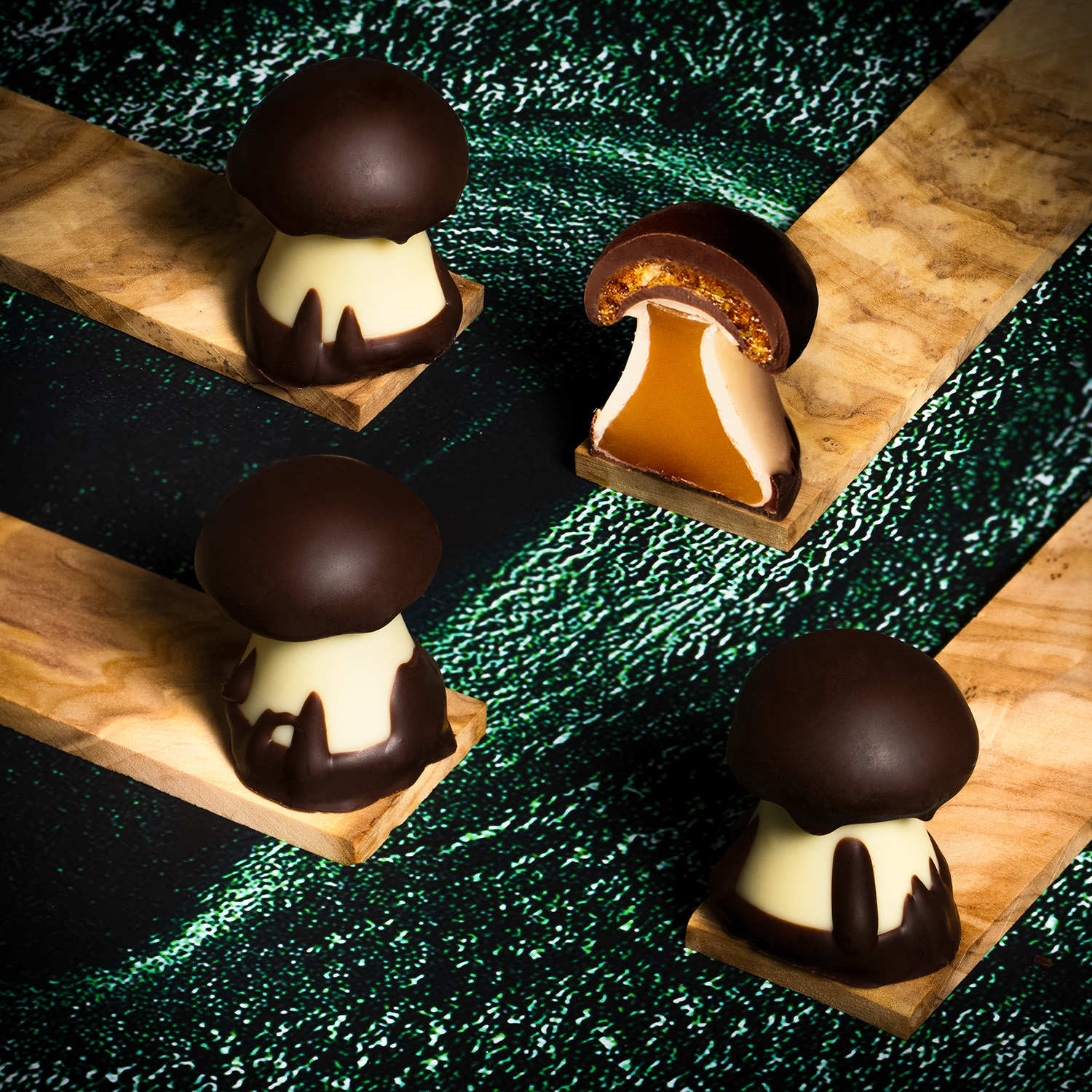 Les champignons au caramel de Cluizel