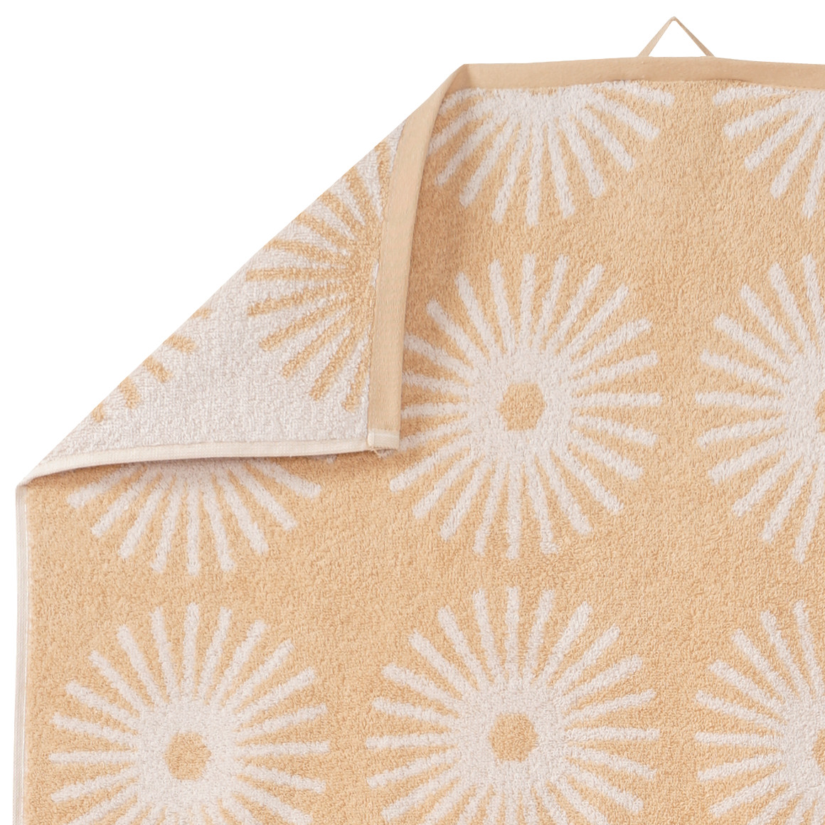 My Home Duschtuch mit Sonnen-Muster hellgelb