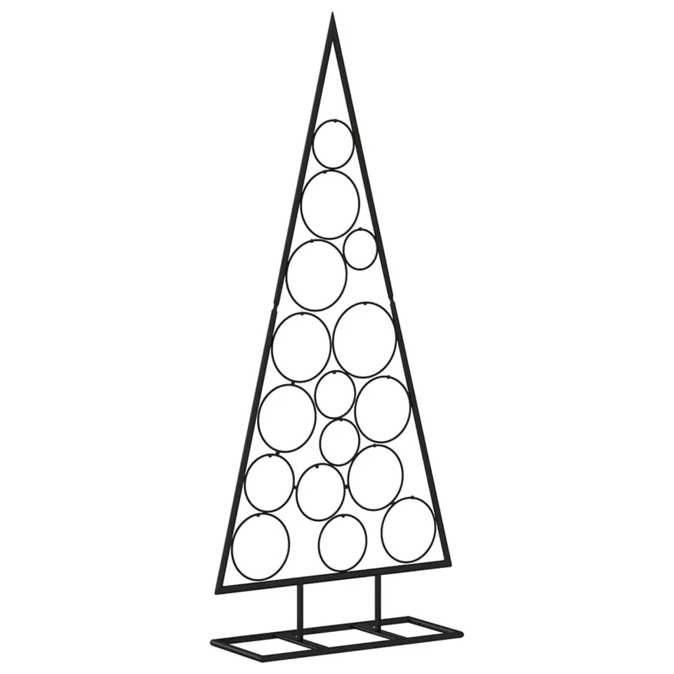 vidaXL - Metalen Kerstboom - Zwart - 125 cm