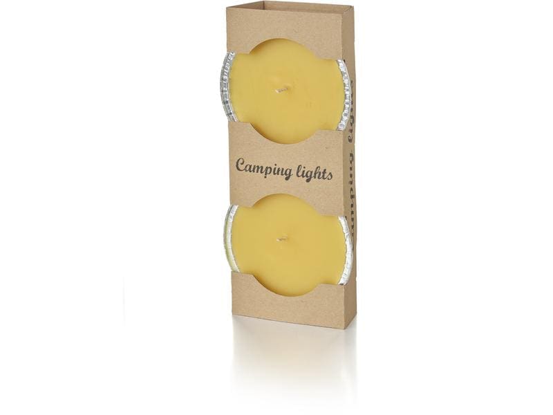 balthasar Gartenkerze Camping Lights 2 Stück, Gelb 2er Set Outdoorkerzen