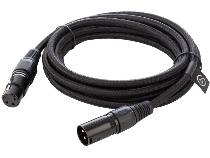 Elgato XLR-Kabel XLRm-XLRf 3 m, Schwarz XLR-Mikrofonkabel