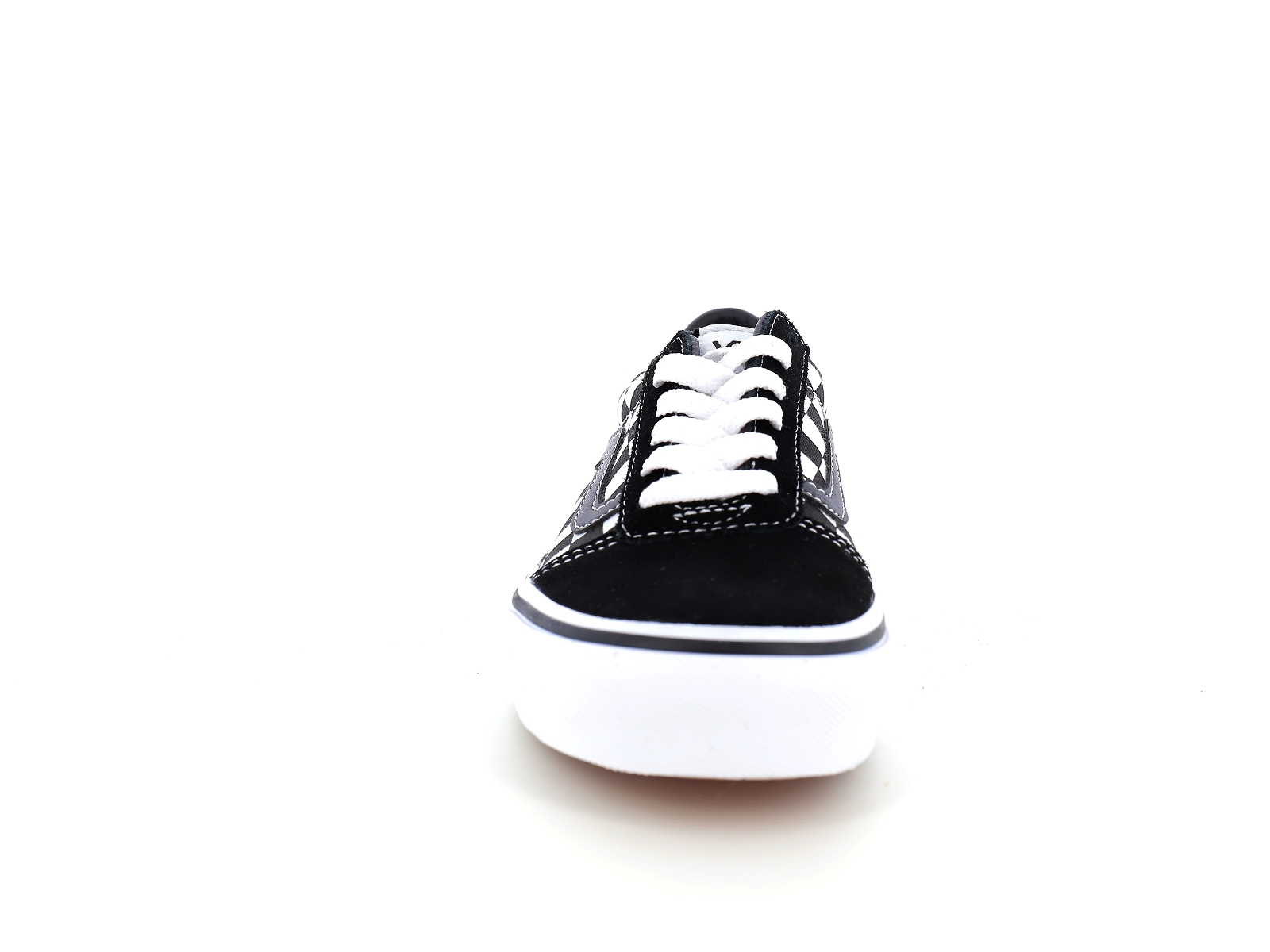 Vans-YT WARD CHECKERED Matières combinées Noir Blanc