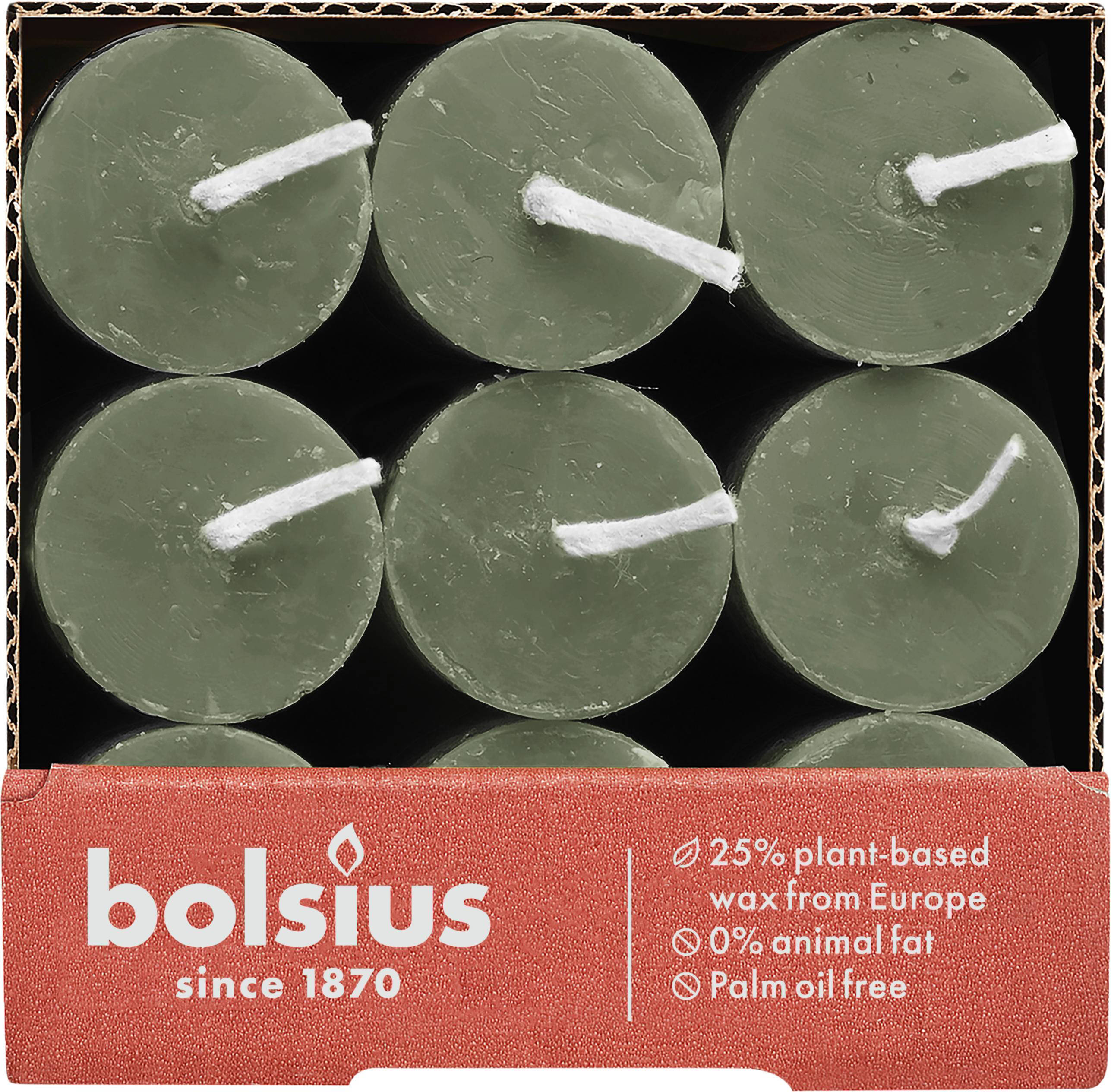 Bolsius dinerkaars Rustiek (Ø2,3x27 cm) (set van 9)