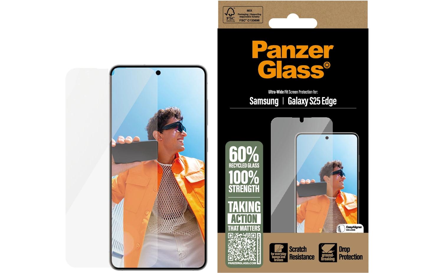 Displayschutz Ultra-Wide FitDisplayschutz für das Samsung Galaxy S25 Edge
