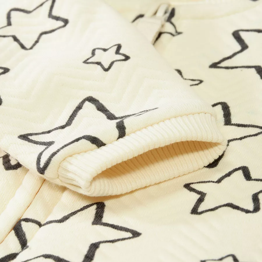 Staccato Sweatjacke ivory gemustert